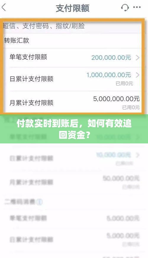 付款实时到账后，如何有效追回资金？