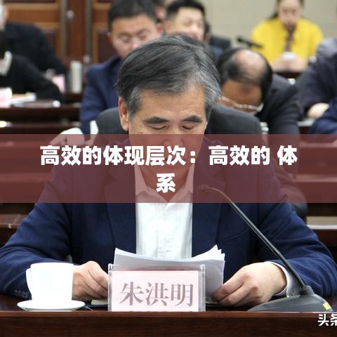 高效的体现层次：高效的 体系 