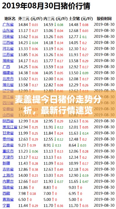 麦盖提今日猪价走势分析，最新行情速览