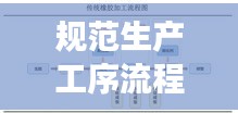 规范生产工序流程，提升效率与质量的秘诀所在