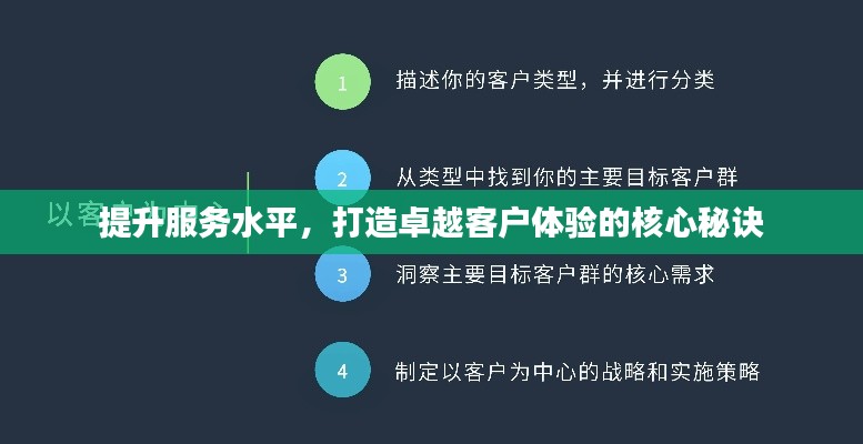 提升服务水平，打造卓越客户体验的核心秘诀