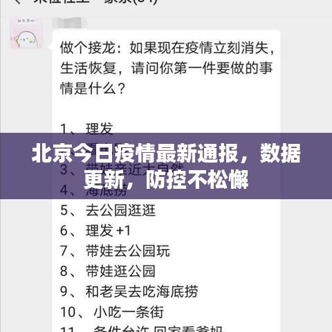 北京今日疫情最新通报，数据更新，防控不松懈