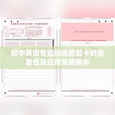 初中英语专题训练答题卡的重要性及应用策略解析